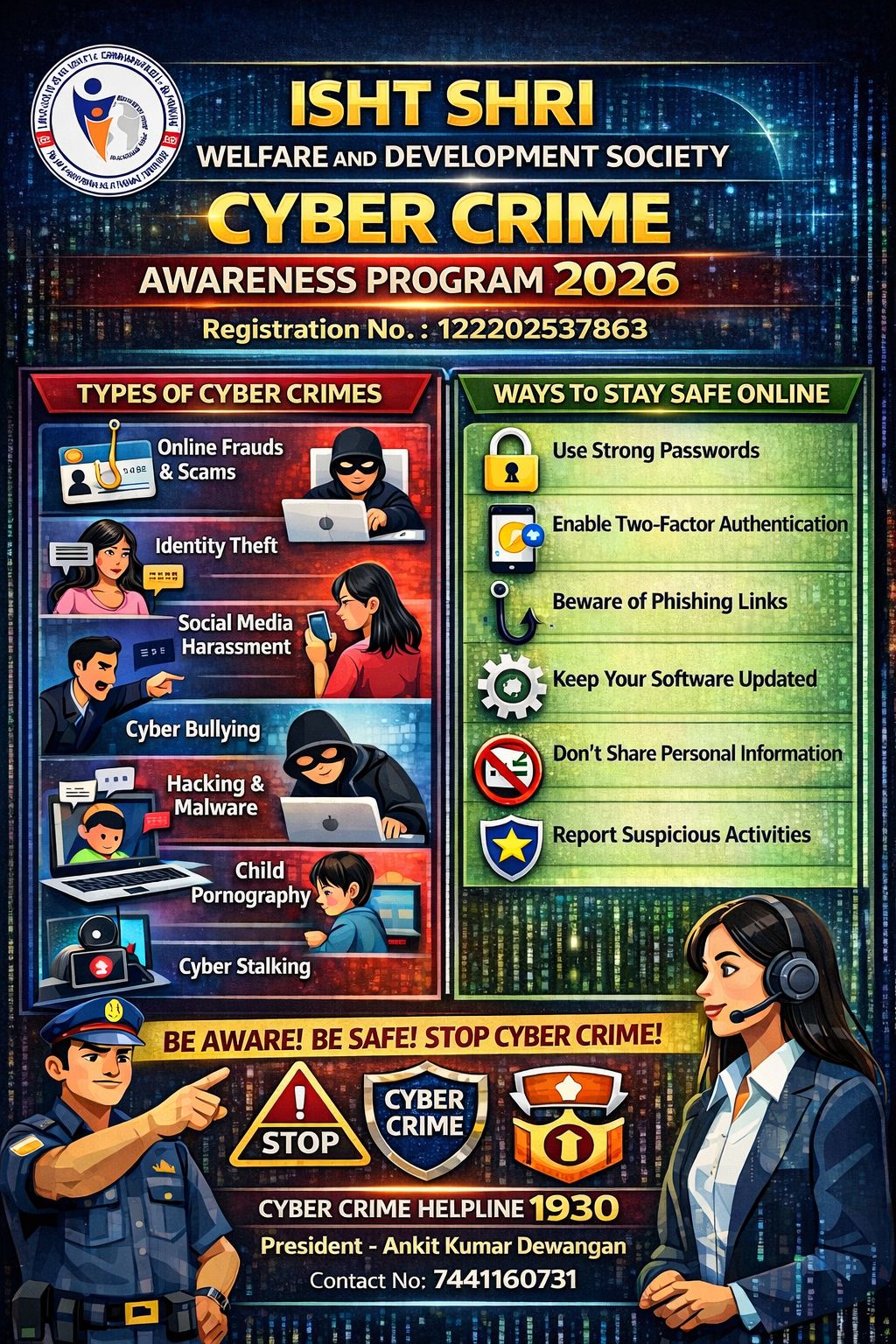 Cyber Crime Awareness Poster